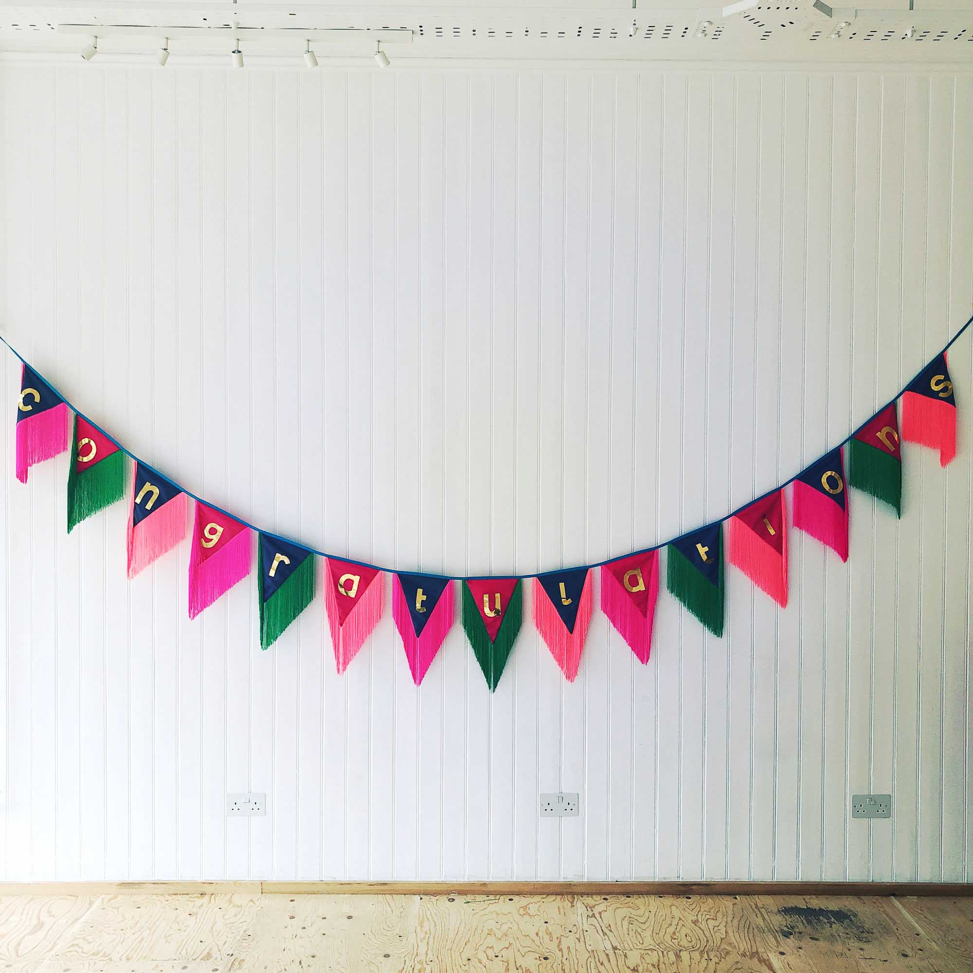 ‘Congratulations’ Fringed Bunting